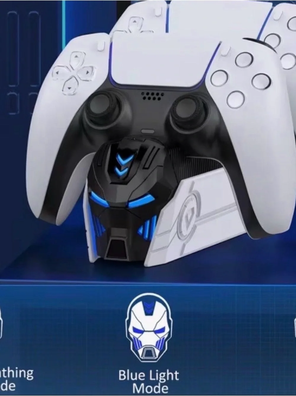 Transformers/Iron Man -inspired Dual PS5 Controller Charging Dock.